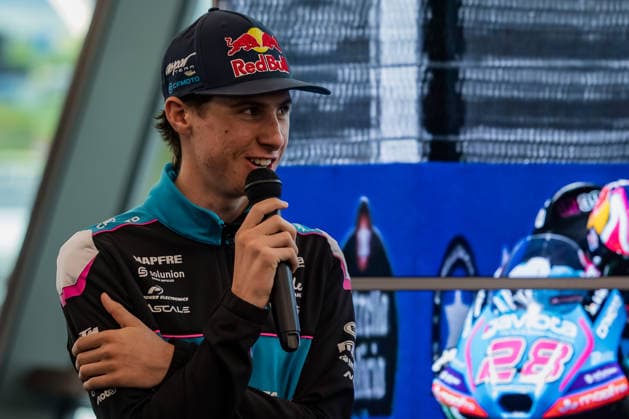 MOTORSPORTS - MotoGP, GP of Austria 2026 SPIELBERG,AUSTRIA,17.SEP.26 - MOTORSPORTS - MotoGP, Grand Prix of Austria, Red Bull Ring, preview, Moto2 and Moto3 trophy reveal. Image shows Maximo Quiles (ESP CFMOTO Gaviota Aspar Team).  GEPAxpictures xMatthiasxTrinkl