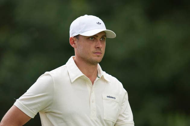 VIRGINIA WATER, ENGLAND - SEPTEMBER 17: Ludvig Aberg (SWE) walks from the thirteenth tee during Round 1 at the BMW PGA, Golf Herren Championship at Wentworth Golf Club, Virginia Water on September 17, 2026 in Surrey, England The BMW PGA Championship