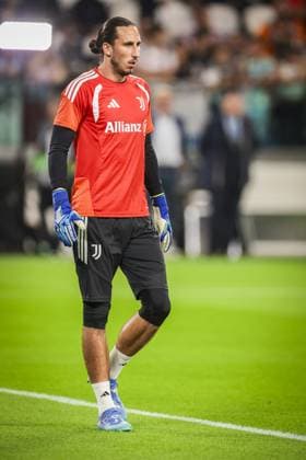 TURIN , 17-09-2026 , Allianz Stadium , season 2026 2027 , Europa League phase , match between Juventus and NEC Nijmegen , picture shows Juventus goalkeeper Kamil Grabara during the warming up Juventus - NEC  x207185837x Copyright: