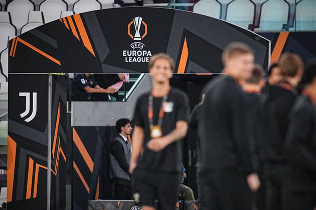 UEL Logo during the Uefa Europa League soccer match, between Juventus and NEC at the Allianz Stadium in Turin, north west Italy - Thursday, September 17, 2026. - Soccer  Copyright: xMarcoxAlpozzi LaPressex