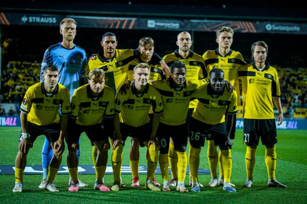 2026–2027 UEFA Europa League: Lillestrom vs. SCU Torreense, Lillestrom, September 17, 2026. The Lillestrom players for the UEFA Europa League soccer match between Lillestrom and SCU Torreense at Arasen. Photo by Stian Lysberg Solum, NTB Lillestrom, Norway EDITORIAL USE ONLY RESTRICTED USE FOR BETTING COMPANIES  Copyright: xStianxLysbergxSolumx xNTBx