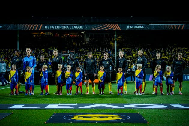 2026–2027 UEFA Europa League: Lillestrom vs. SCU Torreense, Lillestrom, September 17, 2026. The Lillestrom players for the UEFA Europa League soccer match between Lillestrom and SCU Torreense at Arasen. Photo: Stian Lysberg Solum, NTB Lillestrøm, Norway EDITORIAL USE ONLY RESTRICTED USE FOR BETTING COMPANIES  Copyright: xStianxLysbergxSolumx xNTBx