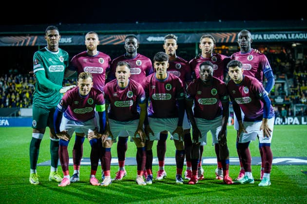 2026–2027 UEFA Europa League: Lillestrom vs. SCU Torreense, September 17, 2026. Torreense players during the UEFA Europa League soccer match between Lillestrom and SCU Torreense at Arasen. Photo: Stian Lysberg Solum, NTB LLillestrøm, Norway EDITORIAL USE ONLY RESTRICTED USE FOR BETTING COMPANIES  Copyright: xStianxLysbergxSolumx xNTBx