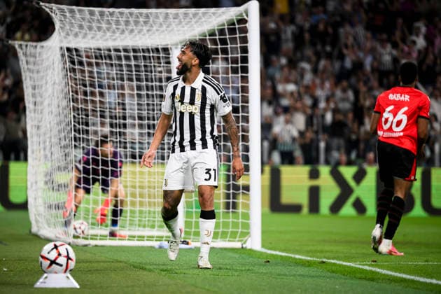 Juventus FC v NEC Nijmegen - UEFA Europa League Nico Gonzalez of Juventus FC celebrates after scoring the opening goal during the UEFA Europa League 2026 27 league phase football match between Juventus FC and NEC Nijmegen. Turin Italy Copyright: xNicolòxCampox