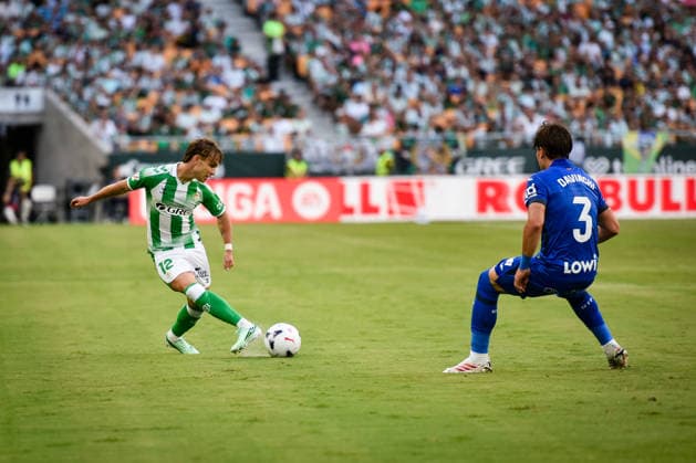 ESP: LaLiga EA Sports Real Betis v Getafe CF Angel Ortiz of Real Betis during LaLiga EA Sports match between Real Betis v Getafe CF played at La Cartuja Stadium, Seville on September 17 2026 in Spain Spain Soccer Copyright: xAgenciaxLOFx