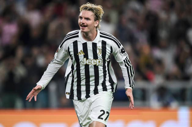 Juventus FC v NEC Nijmegen - UEFA Europa League Nick Woltemade of Juventus FC celebrates after scoring a goal during the UEFA Europa League 2026 27 league phase football match between Juventus FC and NEC Nijmegen. Turin Italy Copyright: xNicolòxCampox