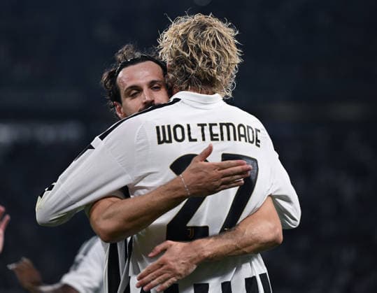 Cm Torino 117 09 2026 - Europa League Juventus-NEC Nijmegen foto Cristiano Mazzi Image nella foto: esultanza gol Nick Woltemade 