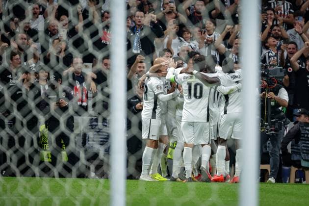 Besiktas JK vs Marseille UEFA Europa League - League Phase MD1 Besiktas celebrates the goal during the UEFA Europa League 2026 27 League Phase MD1 match between Besiktas JK and Marseille at Tupras Stadium in Istanbul, Turkey, on September 17, 2026 Istanbul Turkey  Copyright: xBurakxBasturkx