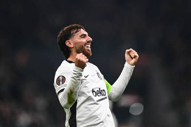 Besiktas v Olympique Marseille - UEFA Europa League ISTANBUL, TURKIYE - SEPTEMBER 17: Orkun Kokcu of Besiktas celebrates after scoring a goal during the UEFA Europa League Week 1 match between Besiktas and Olympique Marseille at Tupras Stadium in Istanbul, Turkiye, on September 17, 2026. Hakan Akgun Anadolu Istanbul Turkey. Editorial use only. Please get in touch for any other usage.  Copyright: x2026xAnadoluxHakanxAkgunx