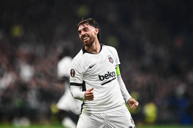 Besiktas v Olympique Marseille - UEFA Europa League ISTANBUL, TURKIYE - SEPTEMBER 17: Orkun Kokcu of Besiktas celebrates after scoring a goal during the UEFA Europa League Week 1 match between Besiktas and Olympique Marseille at Tupras Stadium in Istanbul, Turkiye, on September 17, 2026. Hakan Akgun Anadolu Istanbul Turkey. Editorial use only. Please get in touch for any other usage.  Copyright: x2026xAnadoluxHakanxAkgunx