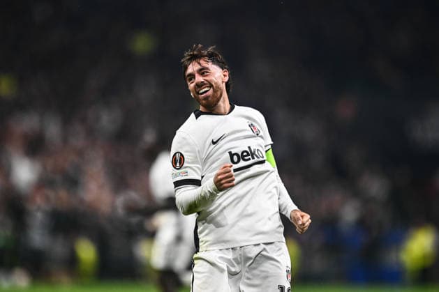 Besiktas v Olympique Marseille - UEFA Europa League ISTANBUL, TURKIYE - SEPTEMBER 17: Orkun Kokcu of Besiktas celebrates after scoring a goal during the UEFA Europa League Week 1 match between Besiktas and Olympique Marseille at Tupras Stadium in Istanbul, Turkiye, on September 17, 2026. Hakan Akgun Anadolu Istanbul Turkey. Editorial use only. Please get in touch for any other usage.  Copyright: x2026xAnadoluxHakanxAkgunx