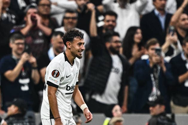 Besiktas v Olympique Marseille - UEFA Europa League ISTANBUL, TURKIYE - SEPTEMBER 17: Ilhan Fakili of Besiktas celebrates after scoring a goal during the UEFA Europa League Week 1 match between Besiktas and Olympique Marseille at Tupras Stadium in Istanbul, Turkiye, on September 17, 2026. Hakan Akgun Anadolu Istanbul Turkey. Editorial use only. Please get in touch for any other usage.  Copyright: x2026xAnadoluxHakanxAkgunx