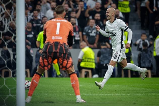 Besiktas JK vs Marseille UEFA Europa League - League Phase MD1 Vaclav Cerny of Besiktas JK misses the ball during the UEFA Europa League 2026 27 League Phase MD1 match between Besiktas JK and Marseille at Tupras Stadium in Istanbul, Turkey, on September 17, 2026 Istanbul Turkey  Copyright: xBurakxBasturkx