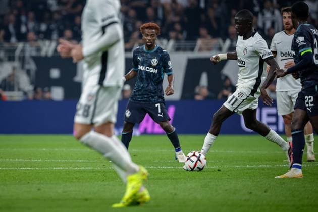 Besiktas JK vs Marseille UEFA Europa League - League Phase MD1 Kassoum Ouattara of Besiktas JK controls the ball during the UEFA Europa League 2026 27 League Phase MD1 match between Besiktas JK and Marseille at Tupras Stadium in Istanbul, Turkey, on September 17, 2026 Istanbul Turkey  Copyright: xBurakxBasturkx