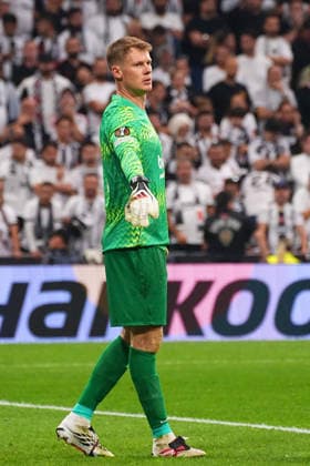 ISTANBUL, TURKEY - SEPTEMBER 17 : Goalkeeper Alexander Nubel of Besiktas reacts during the UEFA Europa League 2026 27 match between Besiktas JK and Marsilya at Tupras Stadium on September 17, 2026 in Istanbul, Turkey. Istanbul Besiktas Turkey Copyright: xSeskimphotox Besiktas-Marsilya-1709 (39)