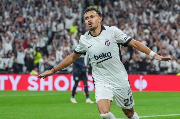 Besiktas v Olympique Marseille - UEFA Europa League ISTANBUL, TURKIYE - SEPTEMBER 17: Ilhan Fakili of Besiktas celebrates after scoring a goal during the UEFA Europa League Week 1 match between Besiktas and Olympique Marseille at Tupras Stadium in Istanbul, Turkiye, on September 17, 2026. Cemal Yurttas Anadolu Istanbul Turkey. Editorial use only. Please get in touch for any other usage.  Copyright: x2026xAnadoluxCemalxYurttasx