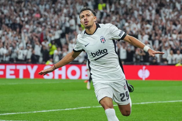 Besiktas v Olympique Marseille - UEFA Europa League ISTANBUL, TURKIYE - SEPTEMBER 17: Ilhan Fakili of Besiktas celebrates after scoring a goal during the UEFA Europa League Week 1 match between Besiktas and Olympique Marseille at Tupras Stadium in Istanbul, Turkiye, on September 17, 2026. Cemal Yurttas Anadolu Istanbul Turkey. Editorial use only. Please get in touch for any other usage.  Copyright: x2026xAnadoluxCemalxYurttasx