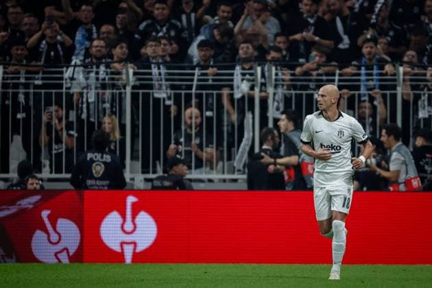 Besiktas JK vs Marseille UEFA Europa League - League Phase MD1 Vaclav Cerny of Besiktas JK runs after goal celebration during the UEFA Europa League 2026 27 League Phase MD1 match between Besiktas JK and Marseille at Tupras Stadium in Istanbul, Turkey, on September 17, 2026 Istanbul Turkey  Copyright: xBurakxBasturkx