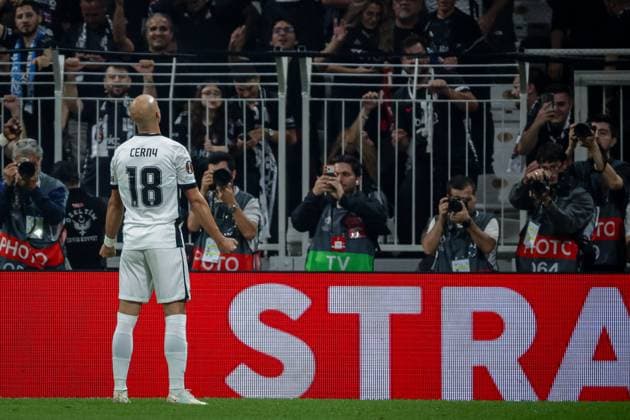 Besiktas JK vs Marseille UEFA Europa League - League Phase MD1 Vaclav Cerny of Besiktas JK celebrates the goal during the UEFA Europa League 2026 27 League Phase MD1 match between Besiktas JK and Marseille at Tupras Stadium in Istanbul, Turkey, on September 17, 2026 Istanbul Turkey  Copyright: xBurakxBasturkx