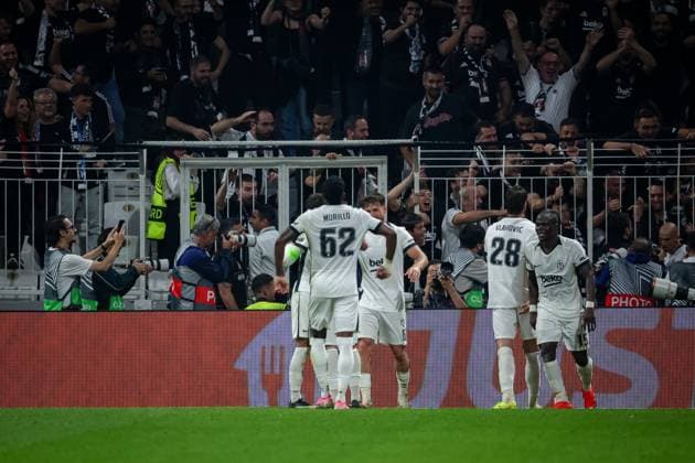 Besiktas JK vs Marseille UEFA Europa League - League Phase MD1 Besiktas celebrates the goal during the UEFA Europa League 2026 27 League Phase MD1 match between Besiktas JK and Marseille at Tupras Stadium in Istanbul, Turkey, on September 17, 2026 Istanbul Turkey  Copyright: xBurakxBasturkx