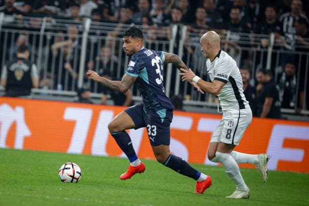 Besiktas JK vs Marseille UEFA Europa League - League Phase MD1 Emerson Palmieri dos Santos of Olympique de Marseille in action during the UEFA Europa League 2026 27 League Phase MD1 match between Besiktas JK and Marseille at Tupras Stadium in Istanbul, Turkey, on September 17, 2026 Istanbul Turkey  Copyright: xBurakxBasturkx