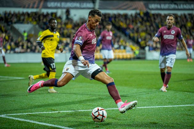 Europa League in soccer 2026–2027 Lillestrom SCU Torreense Lillestrom 20260917 SCU Torreense’s Amine Oudrhiri during the Europa League soccer match between Lillestrom and SCU Torreense at Arasen Photo: Stian Lysberg Solum NTB Lillestrom, Norway. FOR EDITORIAL USE ONLY. RESTRICTED USE FOR BETTING COMPANIES.  Copyright: xStianxLysbergxSolumx xNTBx