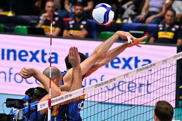 VOLLEYBALL - CEV Eurovolley Men - Italy vs. Slovenia Photo by IPA ABACAPRESS.COM88650608 - No block in Italy Modena Italy  Copyright: xIPAxSport ABACAx