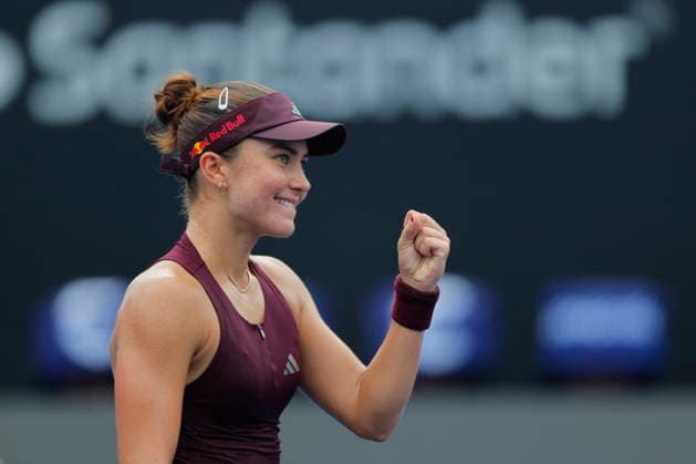 Guadalajara Open tennis tournament Iva Jovic of the United States celebrates after defeating Magdalena Frech of Poland in a quarterfinal match at the Guadalajara WTA, Tennis Damen 500 in Guadalajara, Mexico, 17 September 2026. GUADALAJARA Mexico  Copyright: xFRANCISCOxGUASCOx