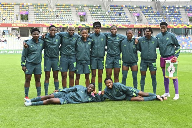 SOCCER - FIFA World Cup, WM, Weltmeisterschaft, Fussball - U-20 Women s - England vs. Nigeria Photo by IPA ABACAPRESS.COM88638053 - The Nigerian team during the Round of 16 match between England and Nigeria at the FIFA U-20 Women s World Cup in Bielsko-Biala, Poland, on September 17, 2026 Bielsko-Biala Poland  Copyright: xIPAxSport ABACAx