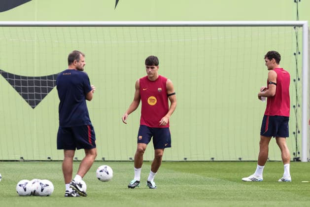 September 18, 2026, Sant Joan Despi, Barcelona, Spain: Pau Cubarsi during the training day of FC Barcelona, Barca ahead the Spanish League, Laliga EA Sports, football match against Sevilla FC at Ciudad Esportiva Joan Gamper on September 18, 2026 in Sant Joan Despi, Barcelona, Spain. FC Barcelona Training And press conference, PK, Pressekonferenz - LaLiga EA Sports  - ZUMAa181 20260918_zaa_a181_013 Copyright: xJavierxBorregox