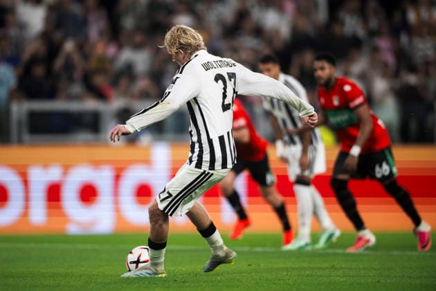 Juventus FC v NEC Nijmegen - UEFA Europa League Nick Woltemade of Juventus FC scores a goal from a penalty kick during the UEFA Europa League 2026 27 league phase football match between Juventus FC and NEC Nijmegen. Juventus FC won 5-0 over NEC Nijmegen. Turin Italy Copyright: xNicolòxCampox