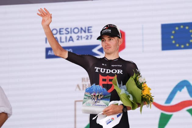 France s Mathys Rondel of Tudor Pro Cycling Team. during the Giro d™Abruzzo, stage 4 from Silvi to Controguerra (182 km) - Abruzzo, Italy - Friday, September 18, 2026. - cycling.  Copyright: xMassimoxPaolone LaPressex