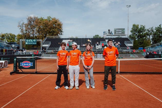 TENNIS - Davis Cup, AUT vs BEL VIENNA,AUSTRIA,18.SEP.26 - TENNIS - ITF Davis Cup, qualification round 2, Austria vs Belgium. Image shows participants.  GEPAxpictures xAlexanderxSolc