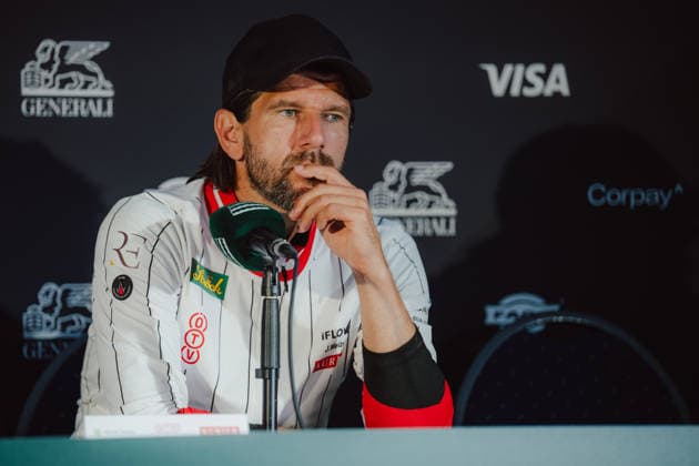 TENNIS - Davis Cup, AUT vs BEL VIENNA,AUSTRIA,18.SEP.26 - TENNIS - ITF Davis Cup, qualification round 2, Austria vs Belgium. Image shows sporting director Juergen Melzer (OETV) during an interview.  GEPAxpictures xAlexanderxSolc
