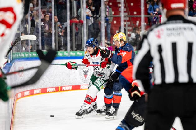 18.09.2026 - Eishockey - Saison 2026 2027 - Penny DEL - Nürnberg Ice Tigers Icetigers - Augsburger Panther Augsburg - ThHa - xthxhax - DJ Busdeker (14, Augsburger Panther, AEV ) Josef Eham (44, Nürnberg Ice Tigers, NIT )