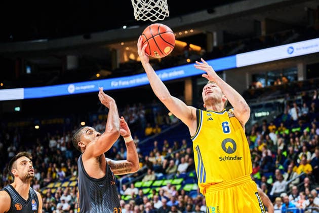 Malte Delow (ALBA BERLIN, 06), GER, ALBA Berlin vs. Chemnitz 99, Basketball Herren, easy Credit BBL, Saison 2026 27, 1. Spieltag, 18.09.2026 GER, ALBA Berlin vs. Chemnitz 99, Basketball Herren, easy Credit BBL, Saison 2026 27, 1. Spieltag, 18.09.2026 Berlin