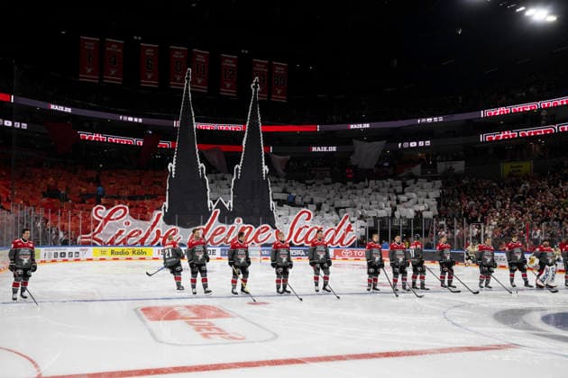 PENNY DEL 1; Kölner Haie - Grizzly Wolfsburg; Köln, 18.09.2026 Choreo; PENNY DEL 1; Kölner Haie - Grizzly Wolfsburg am 18.09.2026 in der KA2 in Köln (Deutschland). Copyright: xBEAUTIFULxSPORTS AndreasxDickx
