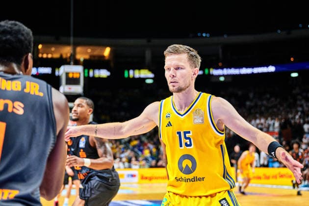 Martin Hermannsson (ALBA BERLIN, 15), GER, ALBA Berlin vs. Chemnitz 99, Basketball Herren, easy Credit BBL, Saison 2026 27, 1. Spieltag, 18.09.2026 GER, ALBA Berlin vs. Chemnitz 99, Basketball Herren, easy Credit BBL, Saison 2026 27, 1. Spieltag, 18.09.2026 Berlin