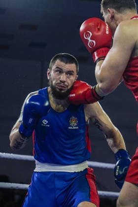 2026 European Boxing Championships in Sofia SOFIA, BULGARIA - SEPTEMBER 18: Leon Kermas (red) of Estonia competes against Andrei Chiriacov (blue) of Moldova in the men s 85kg category during the 2026 European Boxing Championships are held at Asics Arena in Sofia, Bulgaria, on September 18, 2026. Osmancan Gurdogan Anadolu Sofia Bulgaria. Editorial use only. Please get in touch for any other usage.  Copyright: x2026xAnadoluxOsmancanxGurdoganx