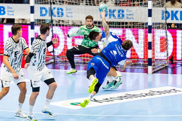 18.09.2026, GER, Handball, Maenner, Saison 26 27, Opel 1.Bl, 5.Spieltag, ThSV Eisenach - THW Kiel Elias Scholtes (ThSV Eisenach, 4) 99817 Eisenach Werner-Assmann-Halle Am Sportp Thueringen Deutschland