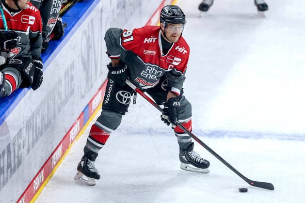 18.09.2026, Eishockey, DEL, Kölner Haie - Grizzlys Wolfsburg, 1.Spieltag, Saison 2026 27, Lanxess-Arena Köln: Moritz Müller (Koelner Haie 91) Nordrhein-Westfalen Deutschland