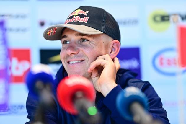 UCI 2026 Road World Championship, WM, Weltmeisterschaft Montreal Media Activities 18 09 2026 MONTREAL, CANADA - SEPTEMBER 18 : Evenepoel Remco (BEL) of Red Bull BORA Hansgrohe speaking with the media during a press conference, PK, Pressekonferenz prior to the Men Elite Individual Time Trial of the 2026 UCI Road World Championships in Montreal on September 18, 2026 in Montreal, Canada, 18 09 2026 Montreal Canada  Copyright: xPeterxDexVoechtx