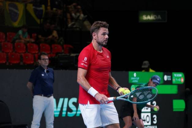 RECORD DATE NOT STATED Match between Gustavo Heide and Stan Wawrinka, valid for the Davis Cup, Brazil vs Switzerland 2026. Rio de Janeiro (RJ), 09 18 2026 - Sports Davis Cup Tennis RJ - Player Stan Wawrinka during the Davis Cup, held at the Farmasi Arena, in the city of Rio de Janeiro on Friday, September 18, 2026.(Foto: Leonardo Antonio Thenews2 imago images) SPO  Copyright: xLeonardoxAntoniox