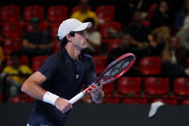 RECORD DATE NOT STATED Match between Gustavo Heide and Stan Wawrinka, valid for the Davis Cup, Brazil vs Switzerland 2026. Rio de Janeiro (RJ), 09 18 2026 - Sports Davis Cup Tennis RJ - Player Gustavo Heide during the Davis Cup, held at the Farmasi Arena, in the city of Rio de Janeiro this Friday, September 18, 2026.(Foto: Leonardo Antonio Thenews2 imago images) SPO  Copyright: xLeonardoxAntoniox