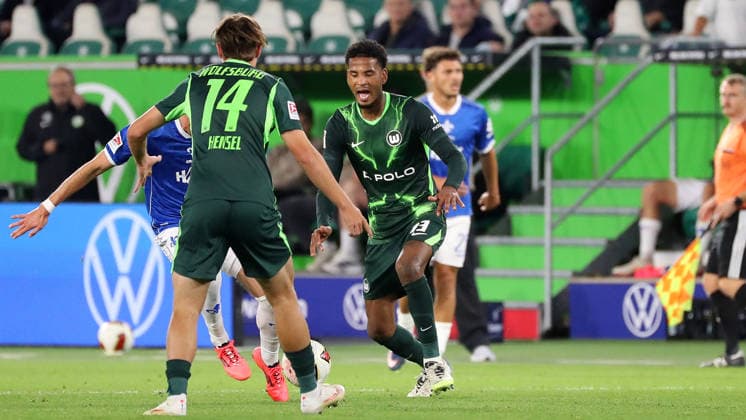 VfL vs. Darmstadt, 2. BL Wolfsburg, 18.09.2026, Fußball, Herren, 2. BL, Saison 2026 2027, VfL Wolfsburg vs. SV Darmstadt 98: Cleiton Santana dos Santos (VfL Wolfsburg) (DFL DFB REGULATIONS PROHIBIT ANY USE OF PHOTOGRAPHS as IMAGE SEQUENCES and or QUASI-VIDEO) Volkswagen Arena Niedersachsen Deutschland