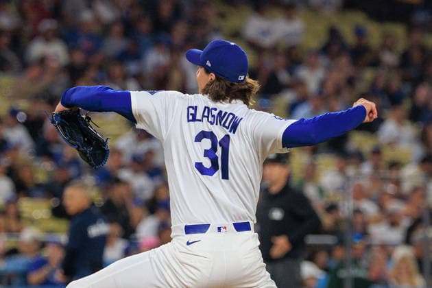 September 18, 2026, Los Angeles, California, USA: Starting pitcher, Tyler Glasnow 31 of the Los Angeles Dodgers during a regular-season MLB, Baseball Herren, USA game against the San Francisco Giants on Friday September 18, 2026 at Dodger Stadium in Los Angeles, California. Dodgers defeat Giants, 8-2. JAVIER ROJAS PI Los Angeles USA - ZUMAp124 20260918_zaa_p124_004 Copyright: xJavierxRojasx