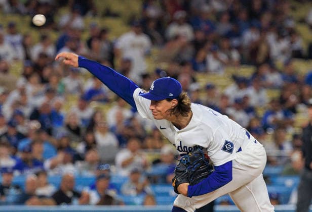 September 18, 2026, Los Angeles, California, USA: Starting pitcher, Tyler Glasnow 31 of the Los Angeles Dodgers during a regular-season MLB, Baseball Herren, USA game against the San Francisco Giants on Friday September 18, 2026 at Dodger Stadium in Los Angeles, California. Dodgers defeat Giants, 8-2. JAVIER ROJAS PI Los Angeles USA - ZUMAp124 20260918_zaa_p124_005 Copyright: xJavierxRojasx