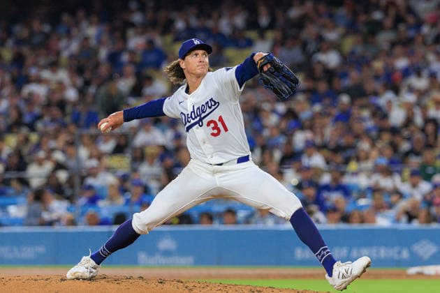 September 18, 2026, Los Angeles, California, USA: Starting pitcher, Tyler Glasnow 31 of the Los Angeles Dodgers during a regular-season MLB, Baseball Herren, USA game against the San Francisco Giants on Friday September 18, 2026 at Dodger Stadium in Los Angeles, California. Dodgers defeat Giants, 8-2. JAVIER ROJAS PI Los Angeles USA - ZUMAp124 20260918_zaa_p124_015 Copyright: xJavierxRojasx