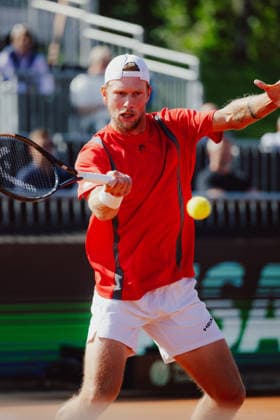 TENNIS - Davis Cup, AUT vs BEL VIENNA,AUSTRIA,19.SEP.26 - TENNIS - ITF Davis Cup, qualification round 2, Austria vs Belgium. Image shows Neil Oberleitner (AUT).  GEPAxpictures xAlexanderxSolc