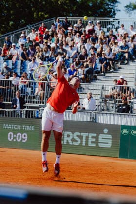 TENNIS - Davis Cup, AUT vs BEL VIENNA,AUSTRIA,19.SEP.26 - TENNIS - ITF Davis Cup, qualification round 2, Austria vs Belgium. Image shows Lukas Miedler (AUT).  GEPAxpictures xAlexanderxSolc